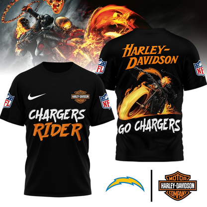 LAC Premium NFL Ghost Rider Motorcycle 3D Shirt DDT CTND