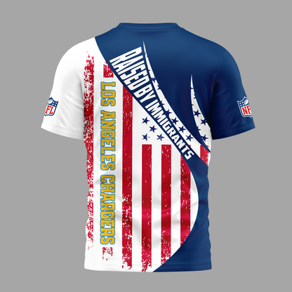 LAC Premium NFL Raised By Immigrants 3D Shirt DDT NTL