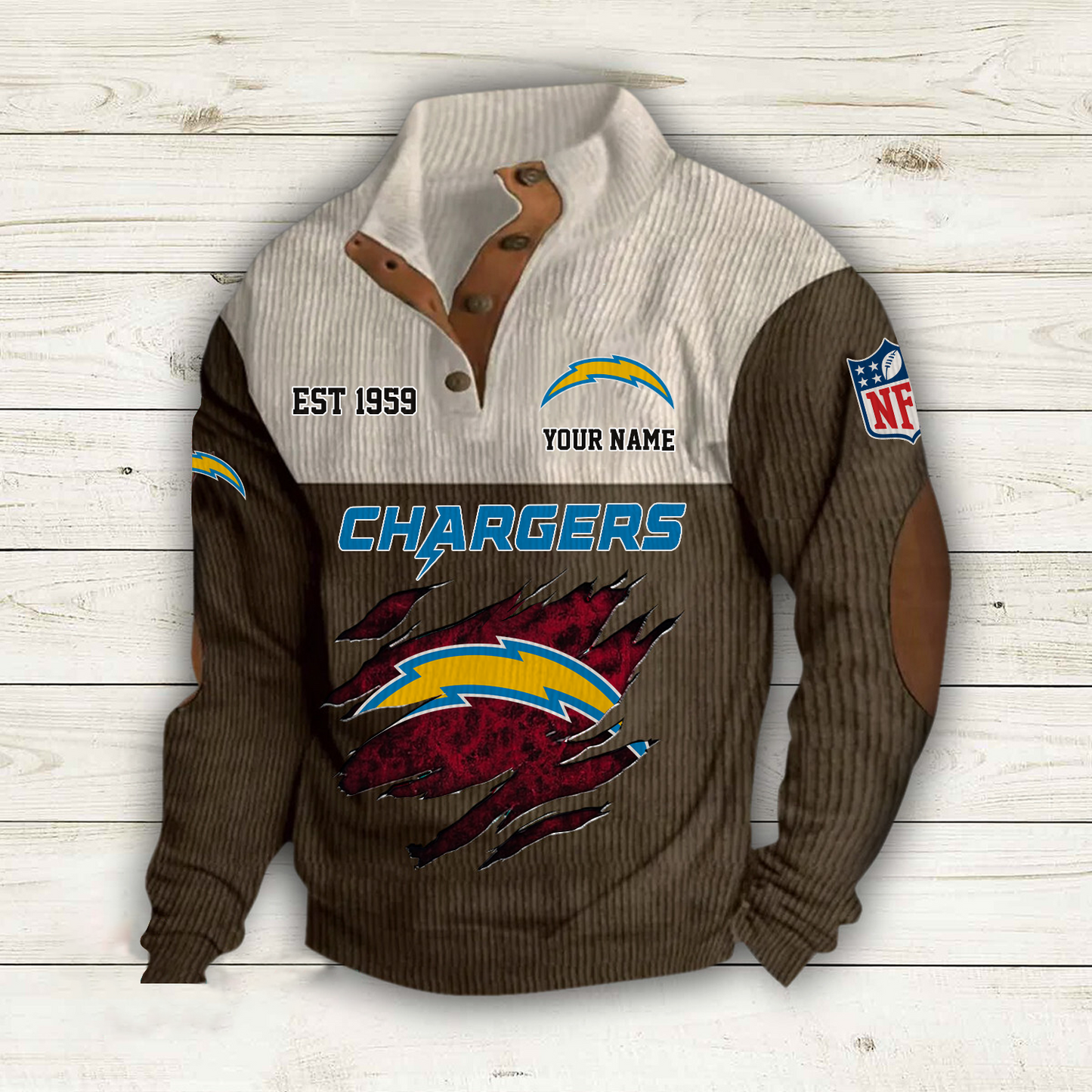 LAC x NFL Custom Name Sport Sweatshirt DatND DVT