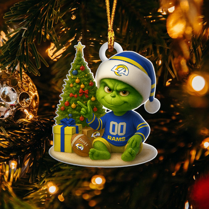 LAR NFL x Grinch Premium Ornament DDT NTL