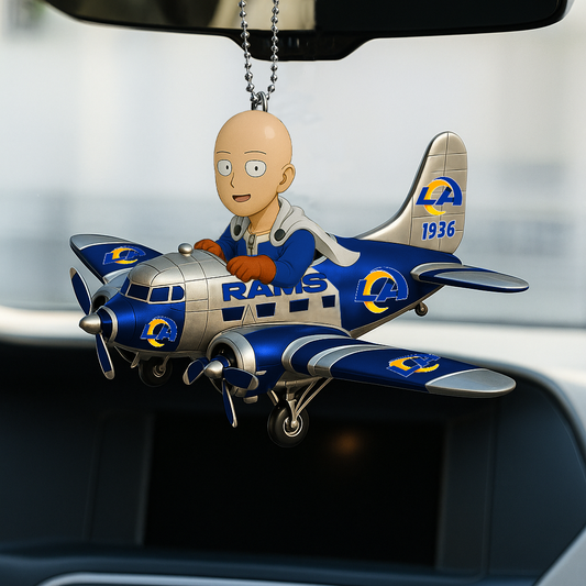 LAR NFL x One-Punch Man Premium Car Hanging Ornament DDT HLP