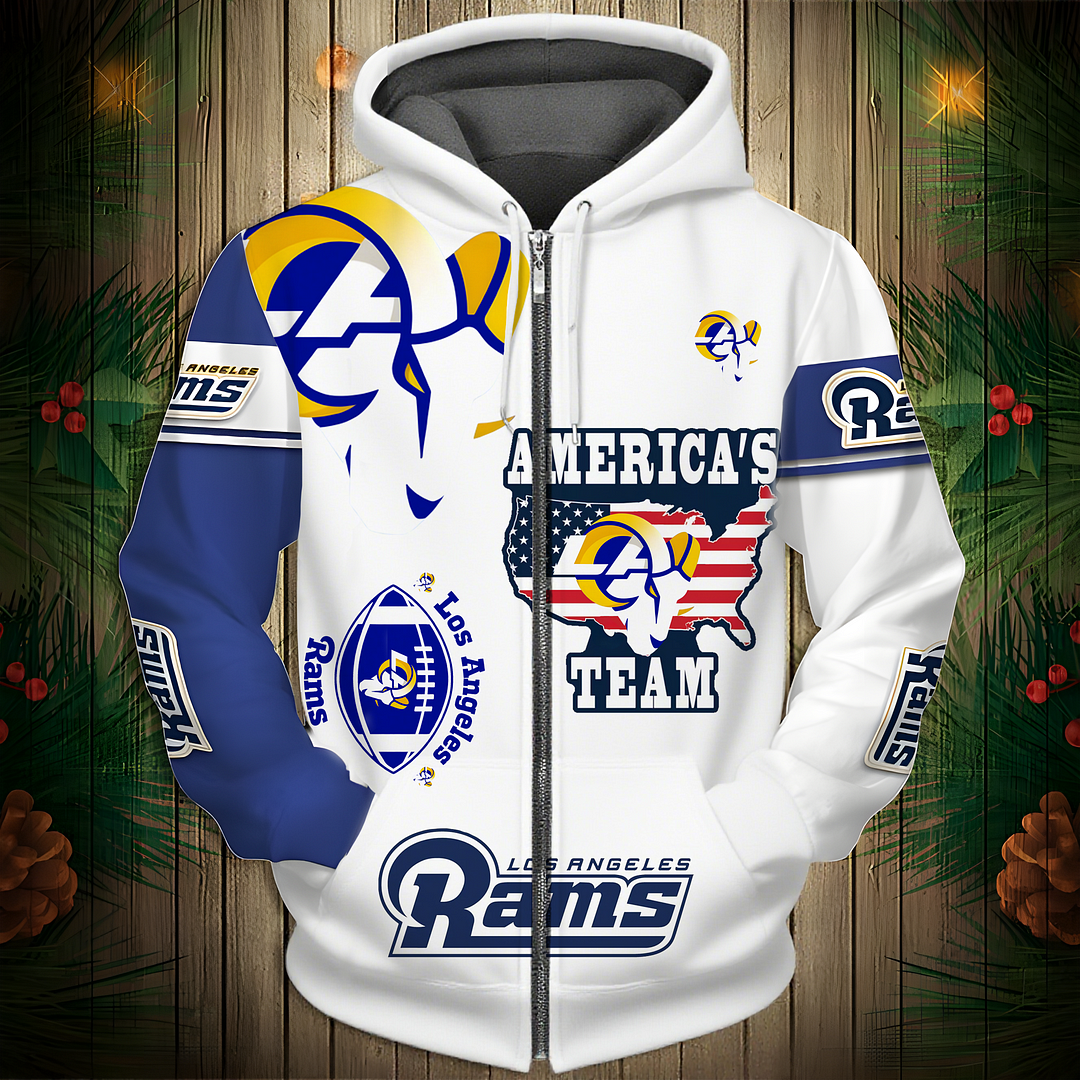 LAR Premium NFL V3 3D Graphic Hoodie DDT NTL