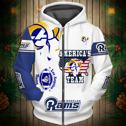 LAR Premium NFL V3 3D Graphic Hoodie DDT NTL