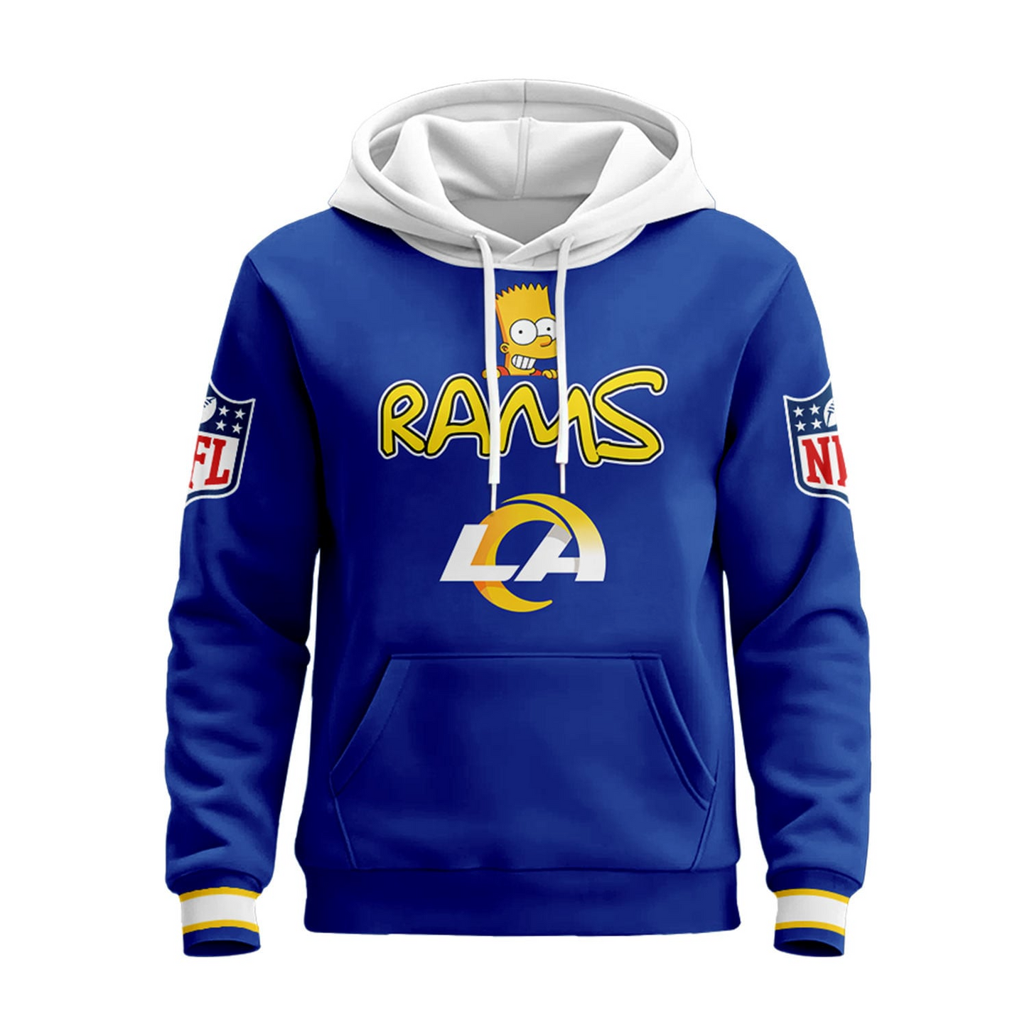 LAR Premium NFL Bart Simpson Hoodie DDT NTL
