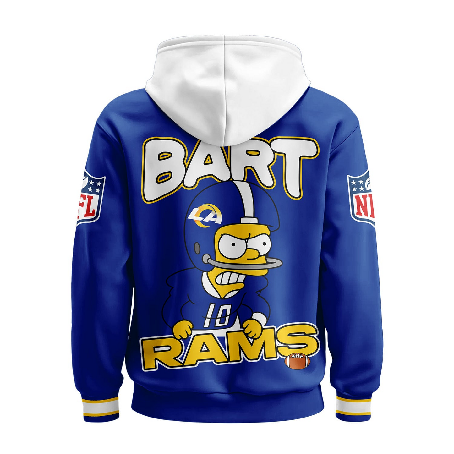 LAR Premium NFL Bart Simpson Hoodie DDT NTL