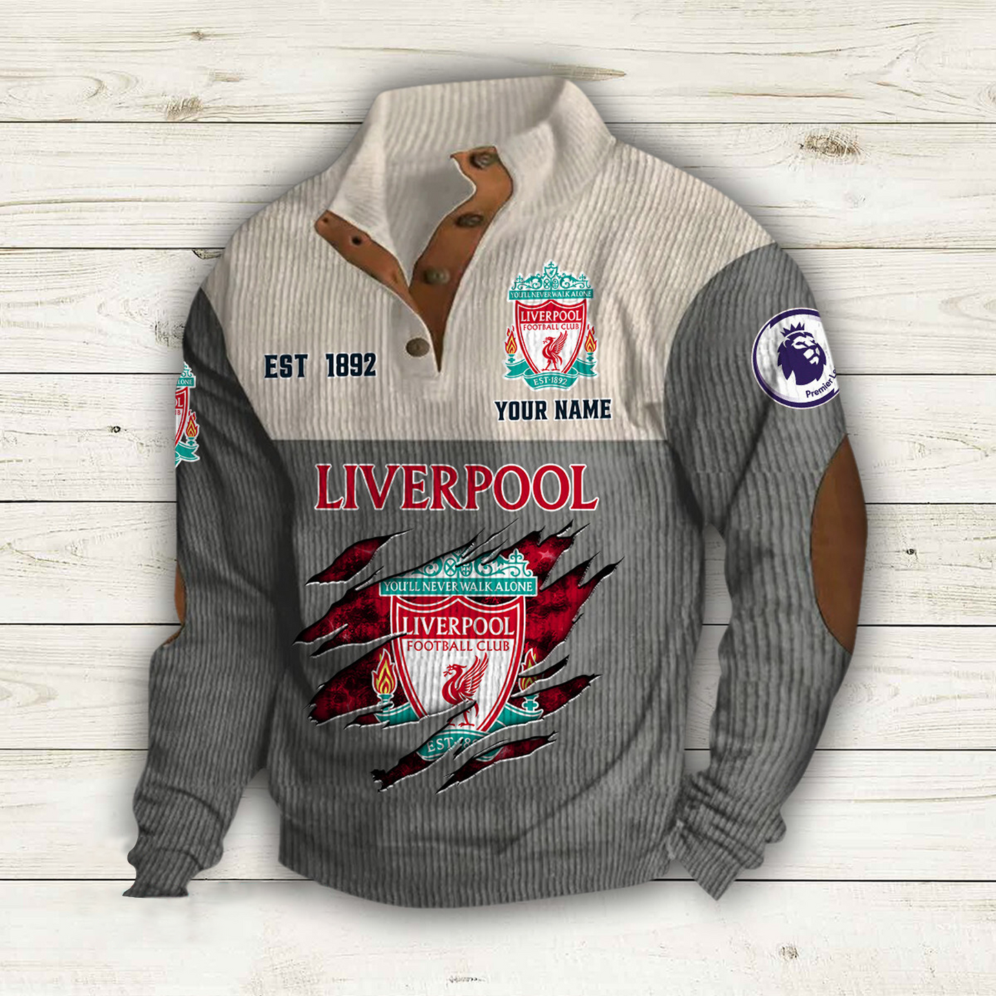 LIV x EPL Double Breasted Stand Collar Hoodies DATND TANTD