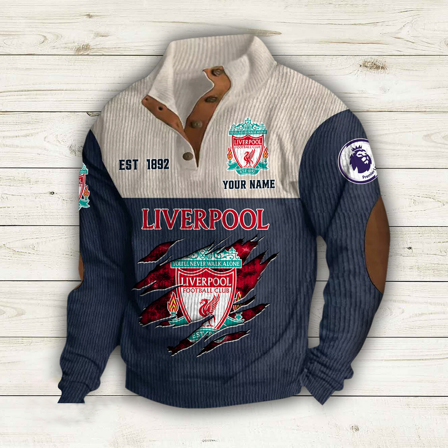LIV x EPL Double Breasted Stand Collar Hoodies DATND TANTD