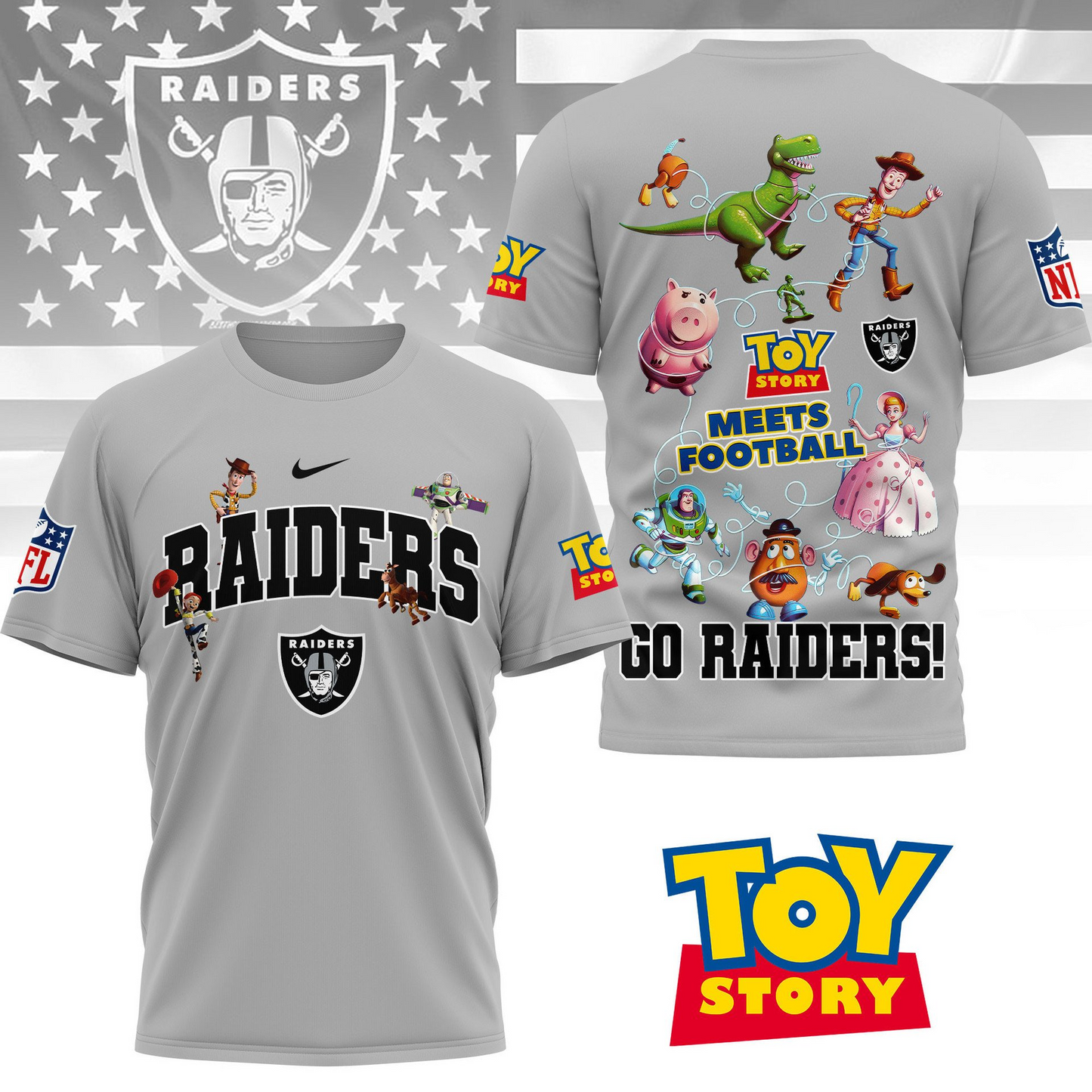 LVR Premium NFL Toy Story Fan 3D Shirt DDT CTND
