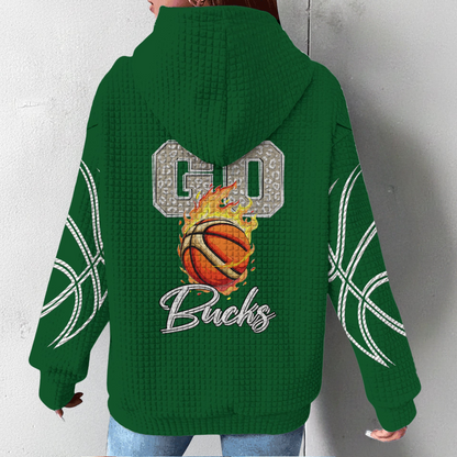 MB Premium NBA Fan Waffle Hoodie DDT CTND