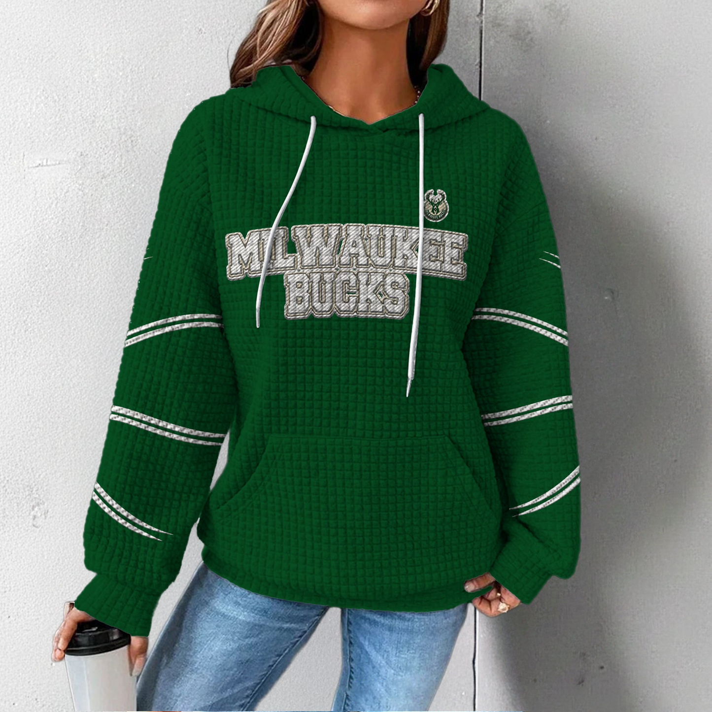 MB Premium NBA Fan Waffle Hoodie DDT CTND