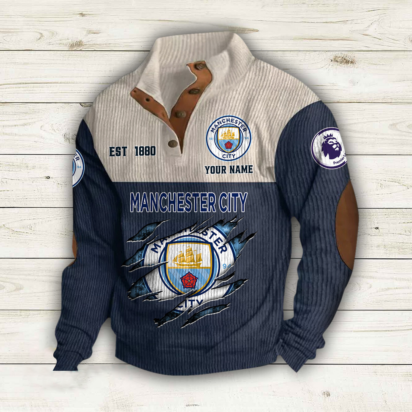 MC x EPL Double Breasted Stand Collar Hoodies DATND TANTD