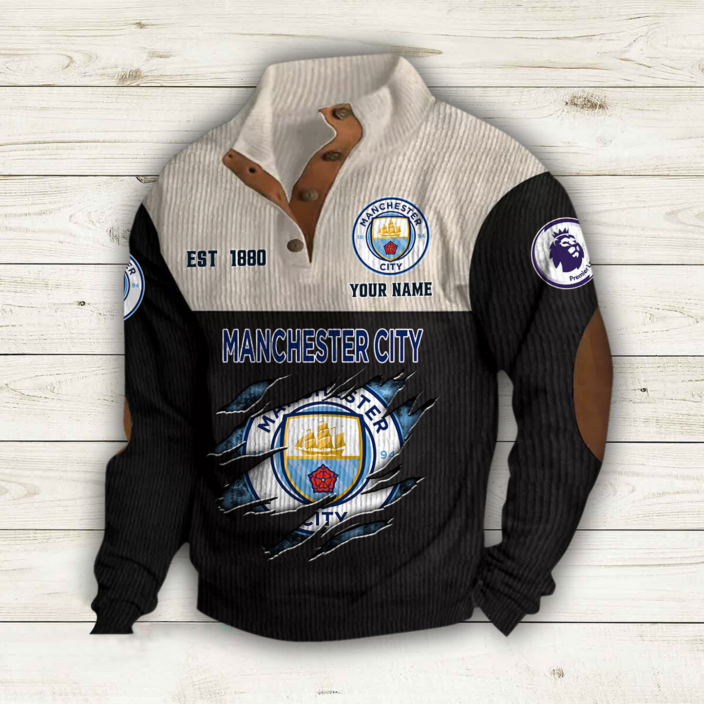 MC x EPL Double Breasted Stand Collar Hoodies DATND TANTD