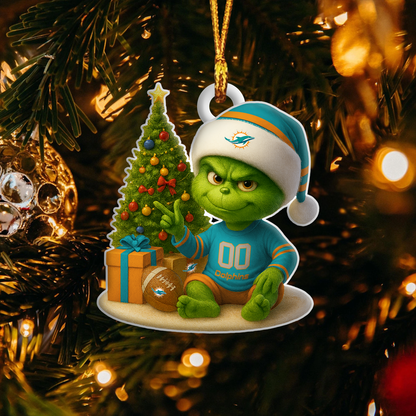 MD NFL x Grinch Premium Ornament DDT NTL