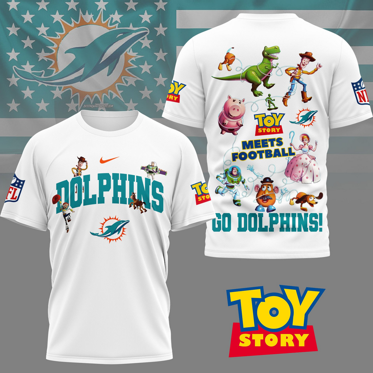 MD Premium NFL Toy Story Fan 3D Shirt DDT CTND