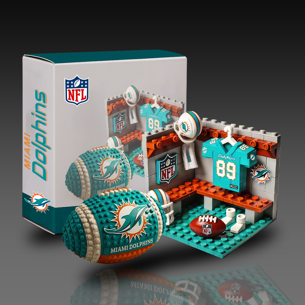 MD x NFL Team Ball & Changing Room Building Block Football Set DDT CTND
