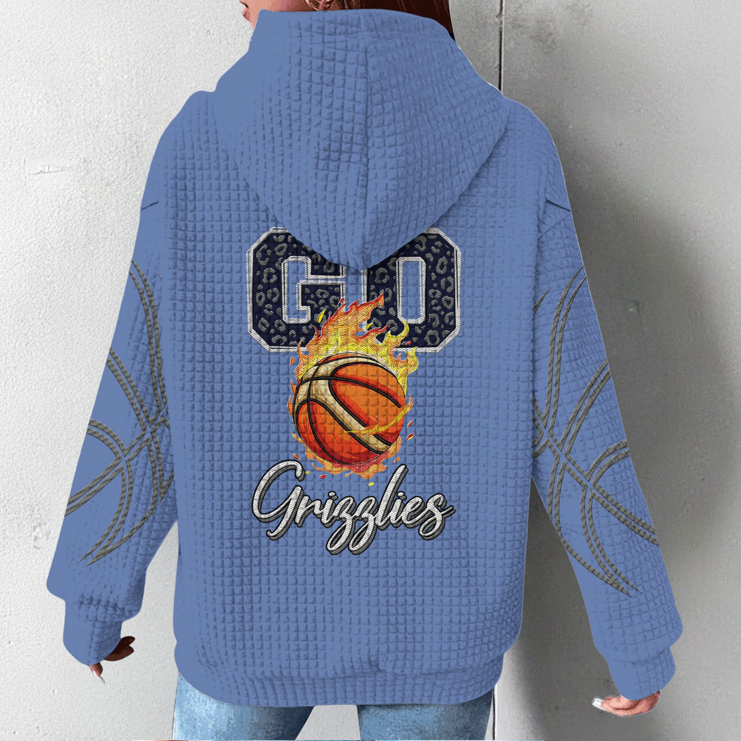 MG Premium NBA Fan Waffle Hoodie DDT CTND