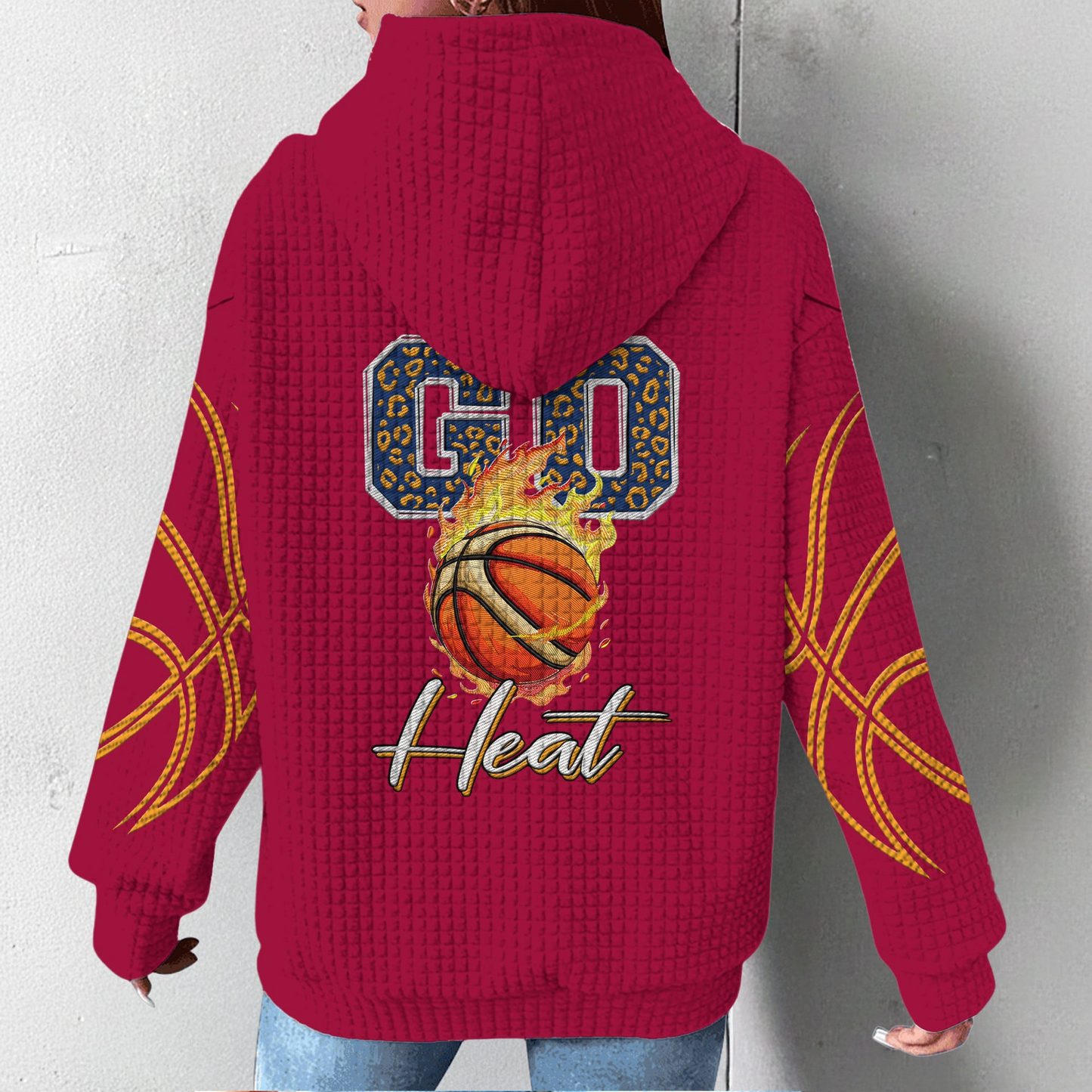 MH Premium NBA Fan Waffle Hoodie DDT CTND