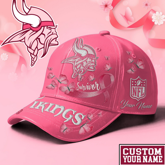 PREMIUM NFL X VIKI EXCLUSIVE  BREAST CANCER SURVIOR CAP NDT NHM 090726