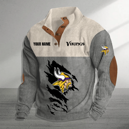 MIN x NFL Premium Personalized Game-Day Pullover DATND TANTD