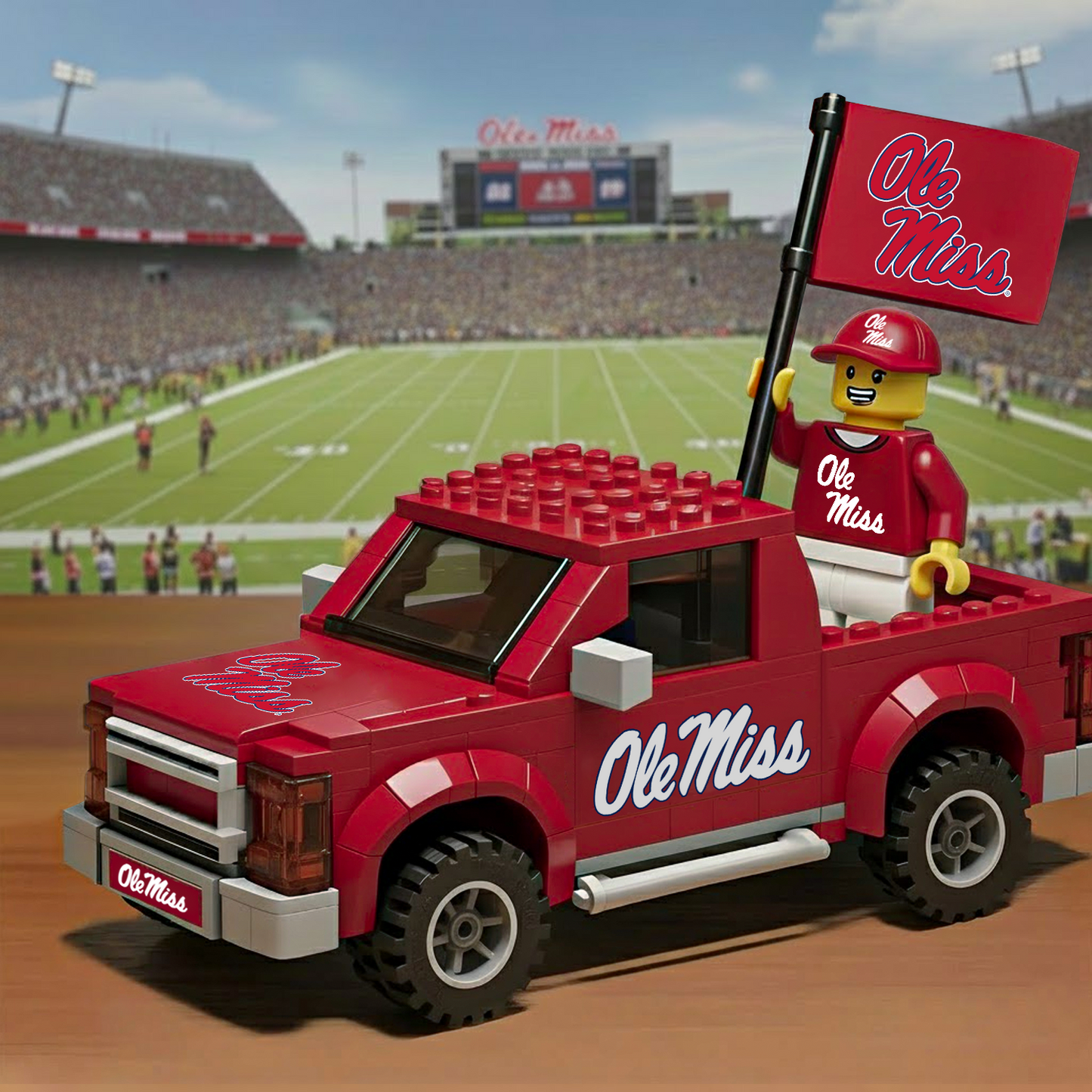MISS x NCAA Building Blocks Truck Toy Set DatND DVT