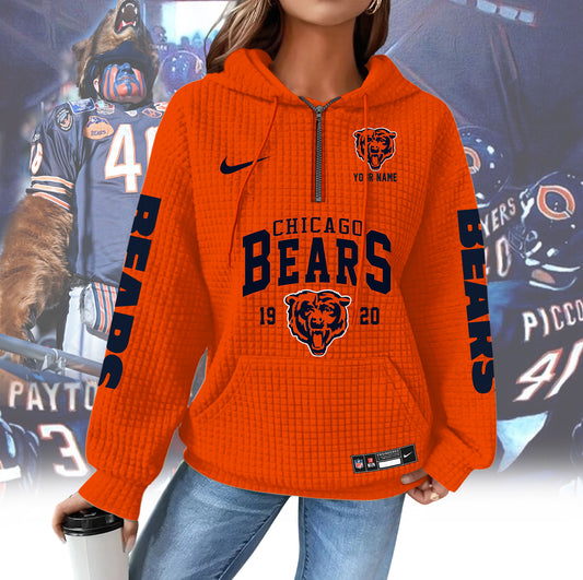 CHI Premium NFL Waffle Hoodie DDT CTND