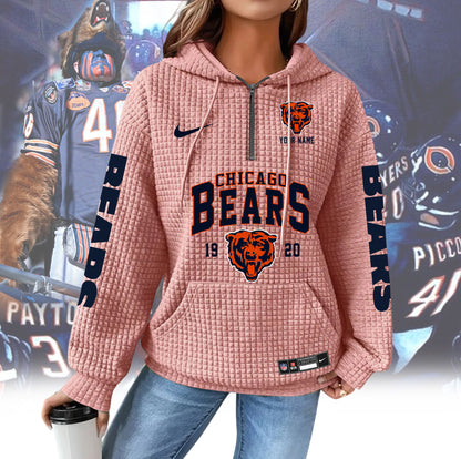 CHI Premium NFL Waffle Hoodie DDT CTND