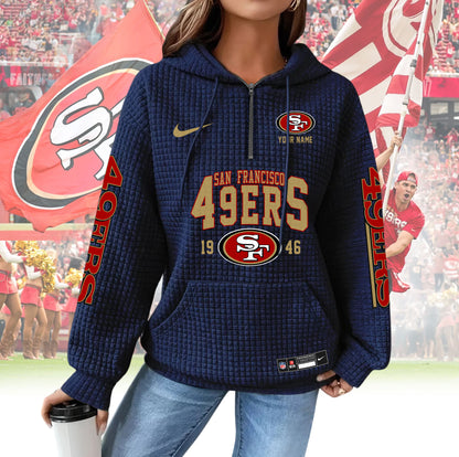 SF49 Premium NFL Waffle Hoodie DDT CTND