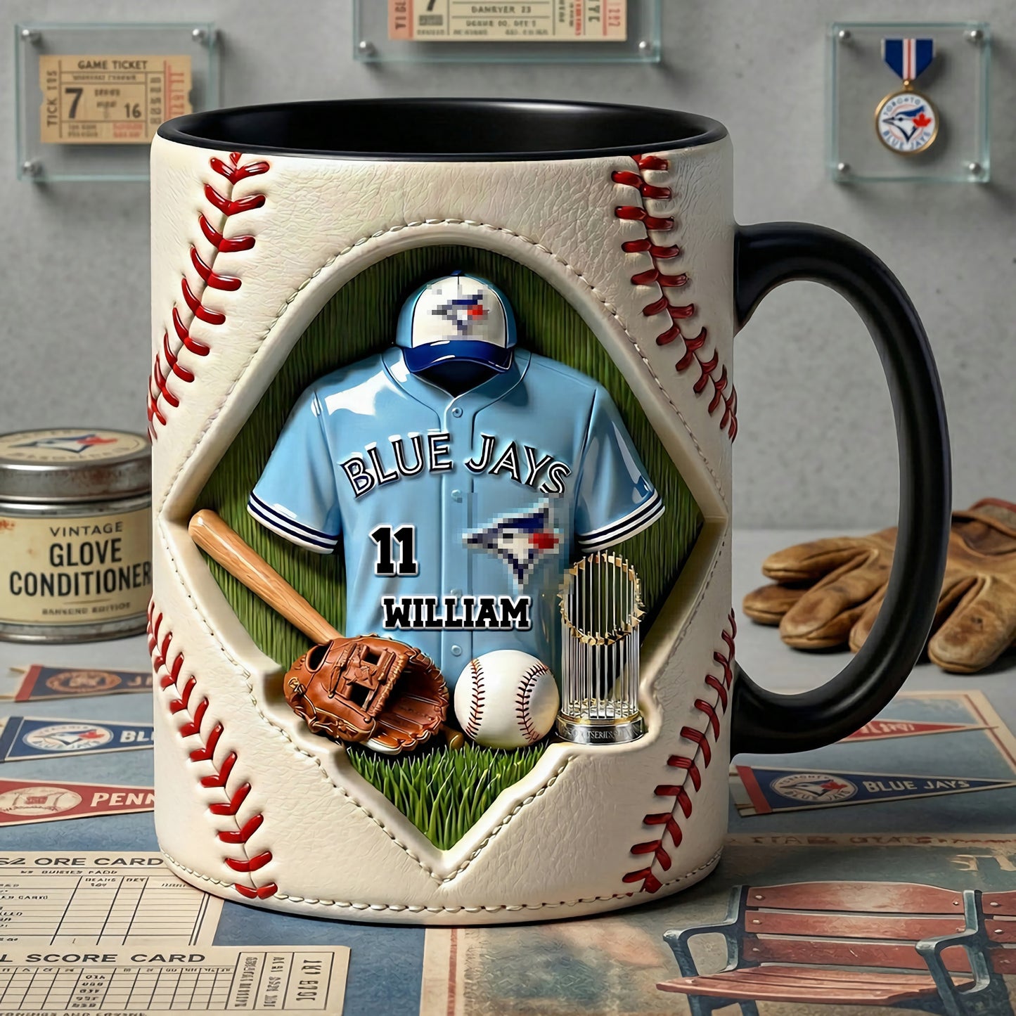 MLB Sport Coffee Accent Mug - Personalized Gifts For Sport Lovers 0306 NAK TTT