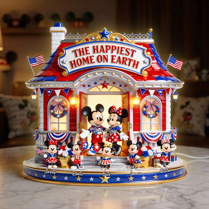 Premium The Happinest Home On Earth Acrylic Light Box NMD CTKT