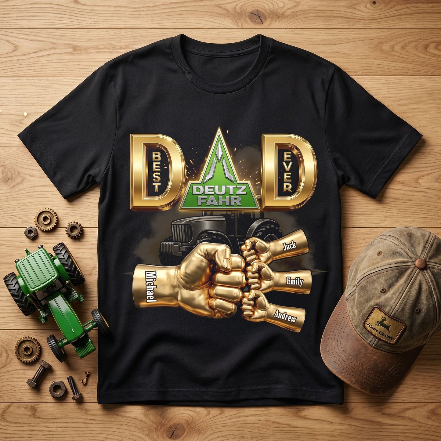 Best Farmer Dad Ever Shirt - Personalized Gifts For Dads 2705 NAK NHT