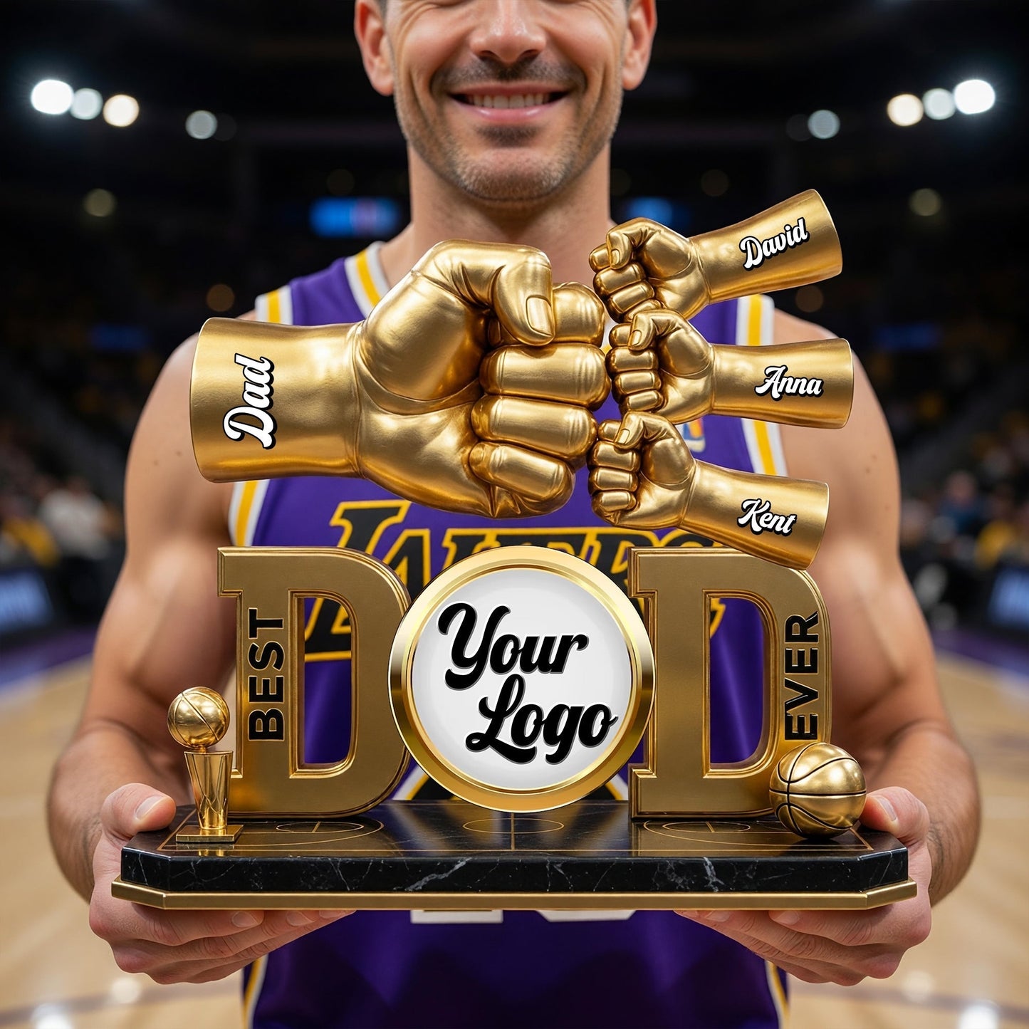 Premium NBA Champion Dad Acrylic Plaque NMD TTV