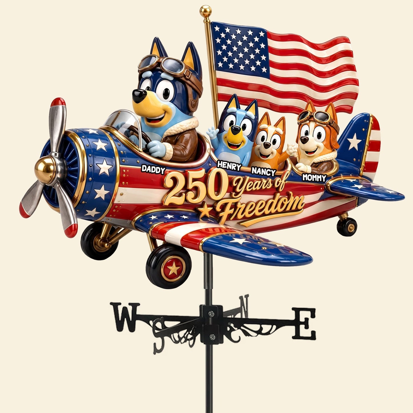 Family Pride Anniversary Weather Vane - Personalized Gift For Family 0206 NAK TTT