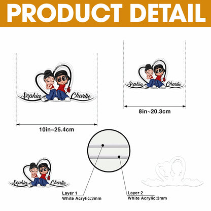 Premium The Happinest Home On Earth Acrylic Light Box NMD CTKT