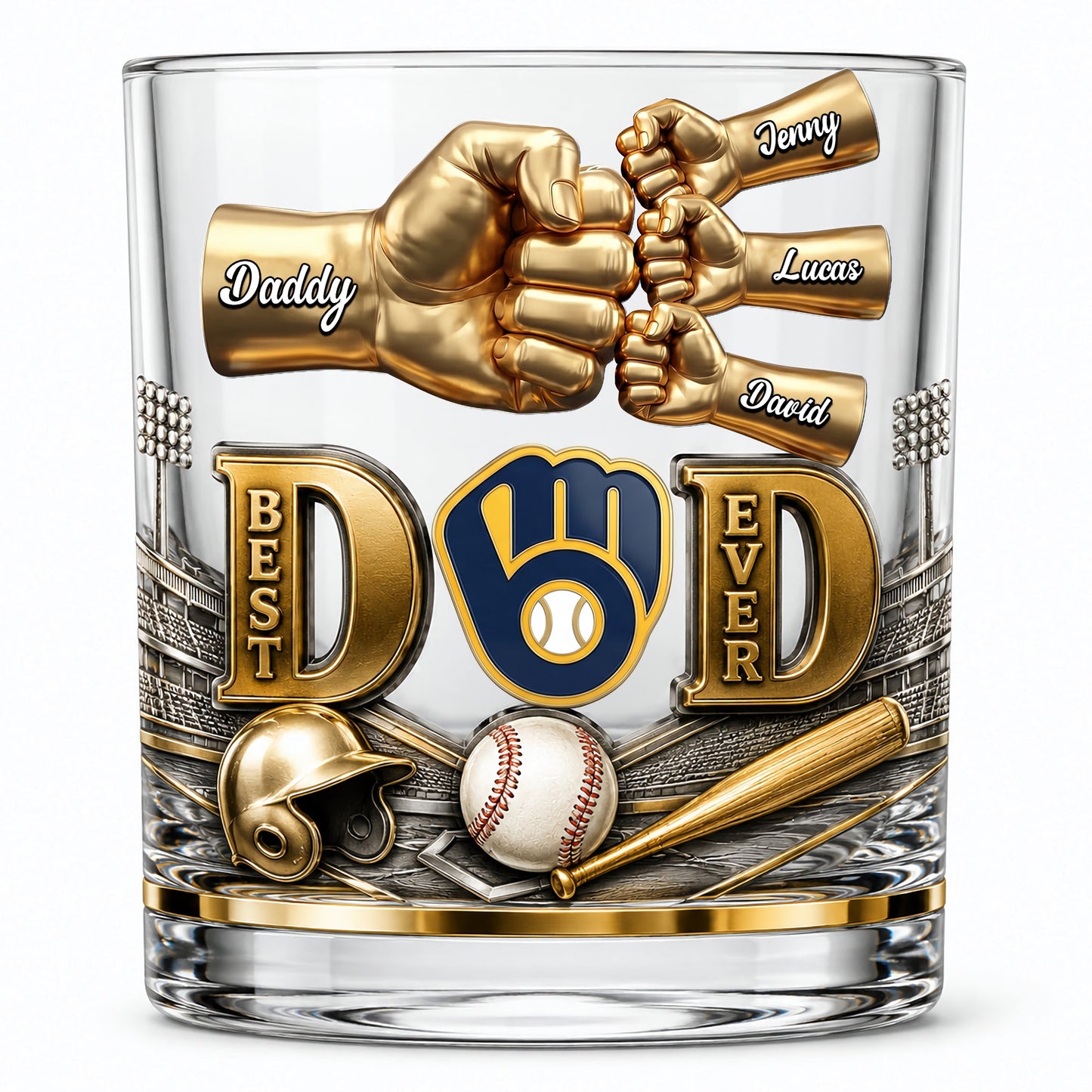 Best Legend Dad Ever Whiskey Glass - Personalized Gifts For Dad NAK TTT