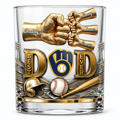 Best Legend Dad Ever Whiskey Glass - Personalized Gifts For Dad NAK TTT
