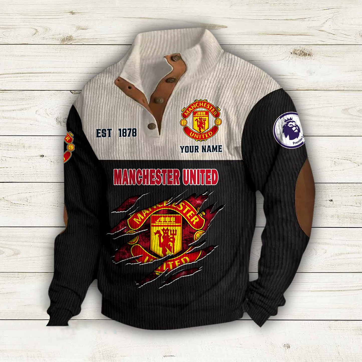 MU x EPL Double Breasted Stand Collar Hoodies DATND TANTD