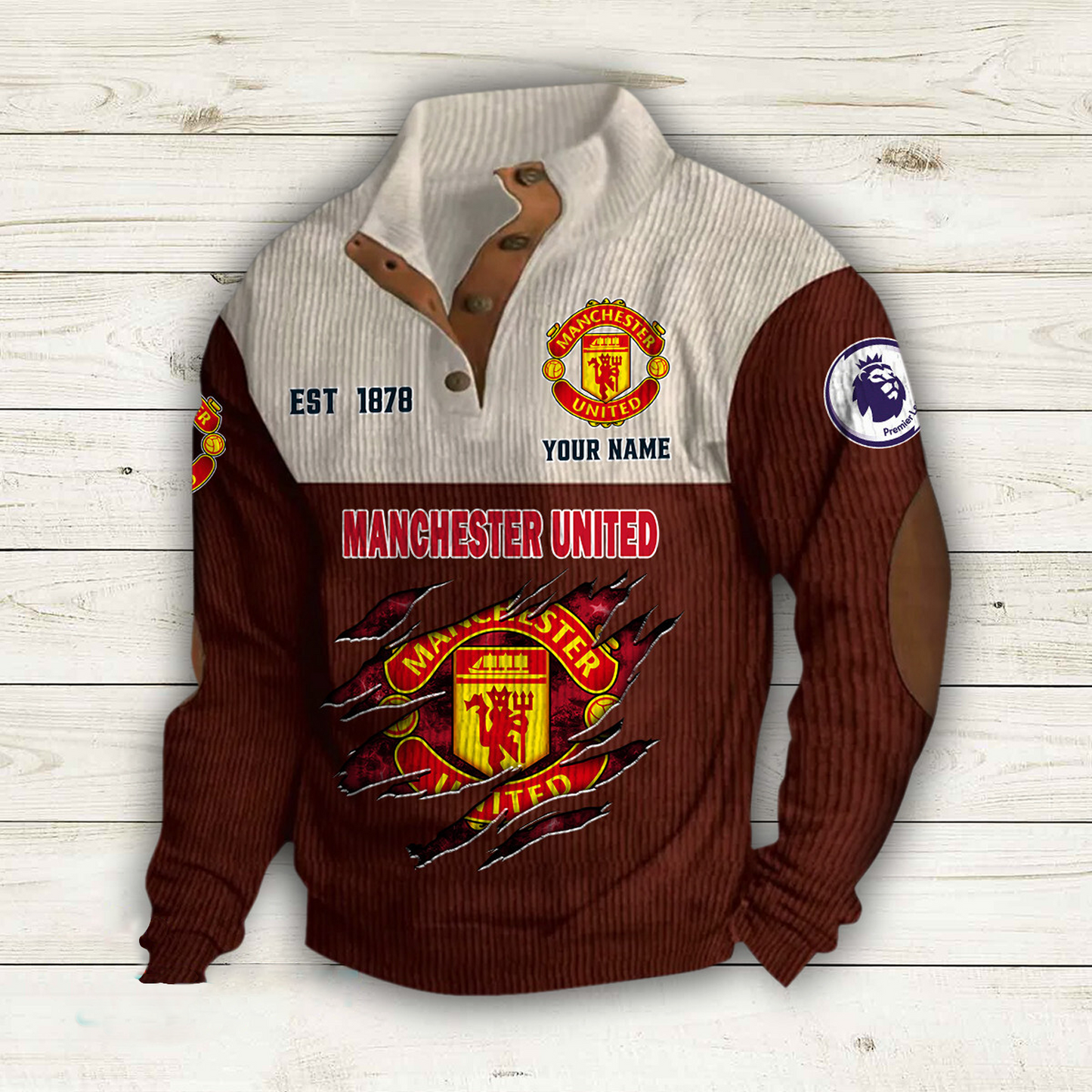 MU x EPL Double Breasted Stand Collar Hoodies DATND TANTD