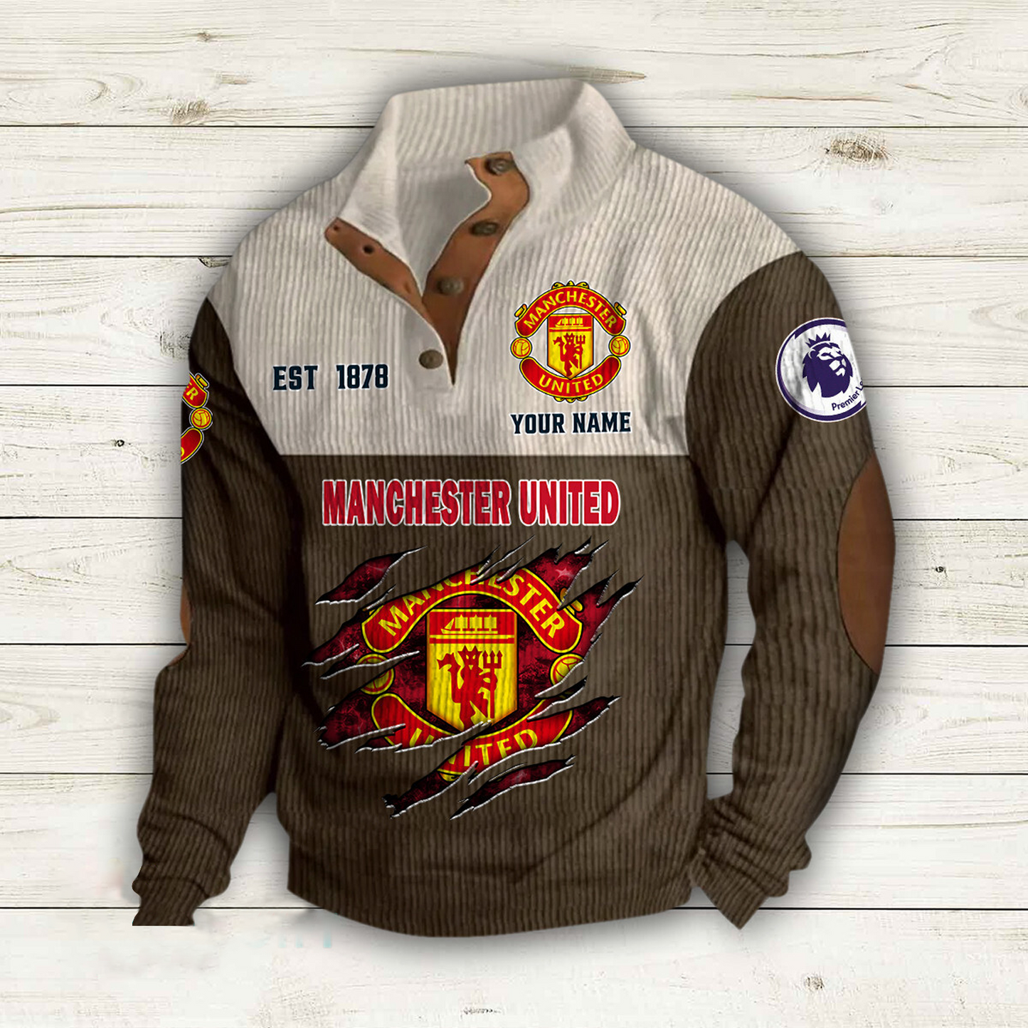 MU x EPL Double Breasted Stand Collar Hoodies DATND TANTD