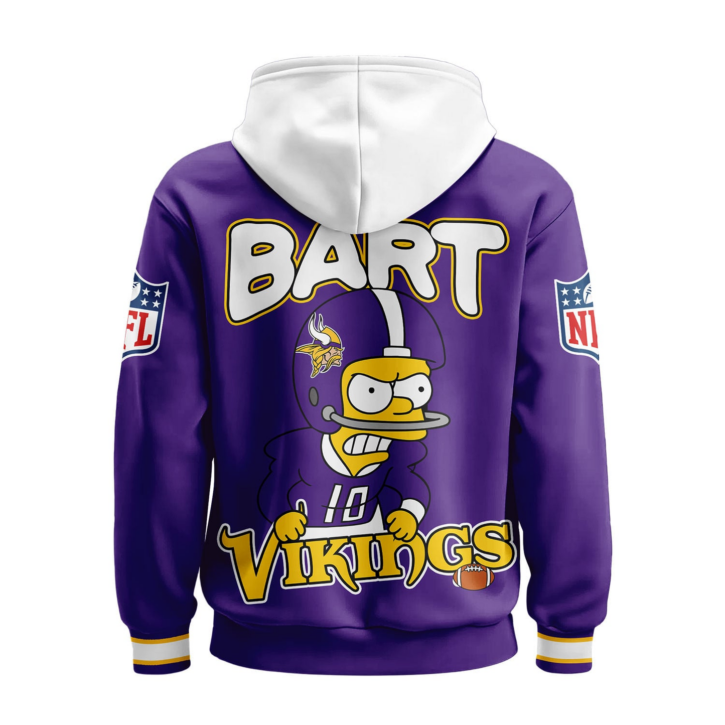 MV Premium NFL Bart Simpson Hoodie DDT NTL