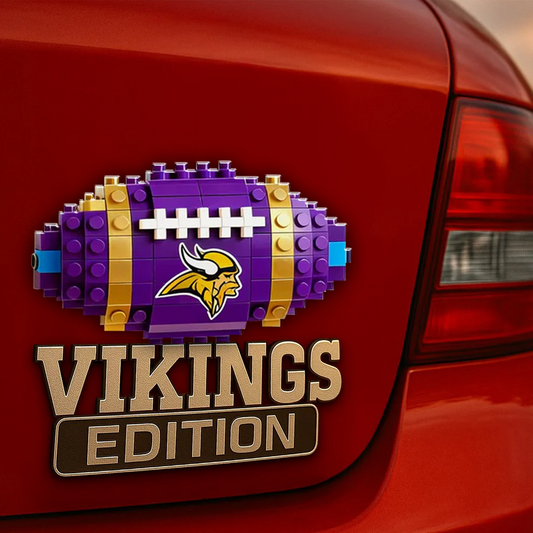 MV x NFL Building Block Set 3D Car Name Badge DDT CTND