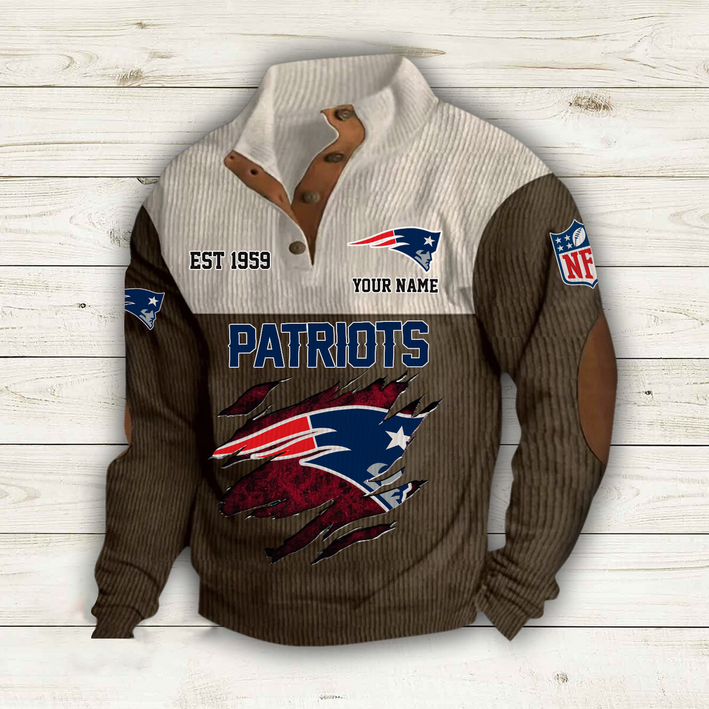 NE x NFL Custom Name Sport Sweatshirt DatND DVT