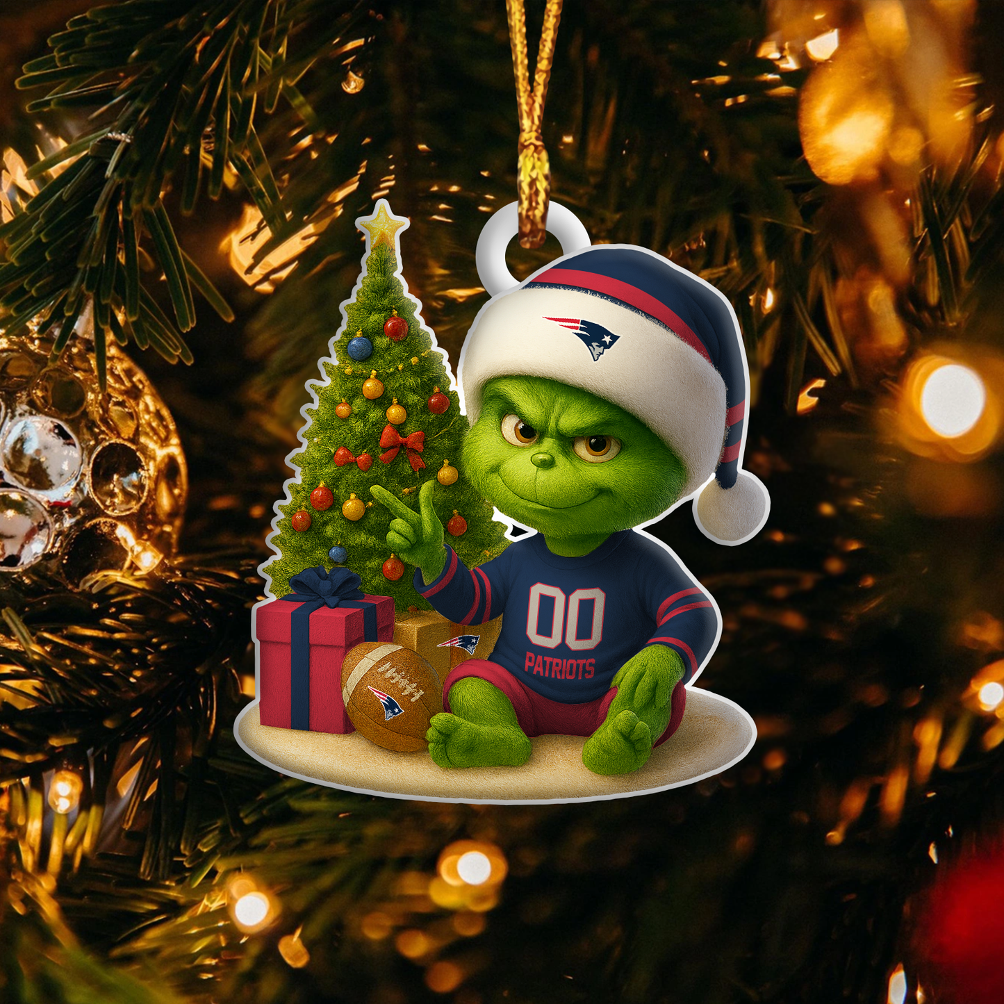 NEP NFL x Grinch Premium Ornament DDT NTL