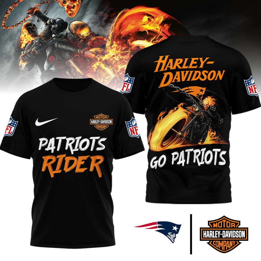 NEP Premium NFL Ghost Rider Motorcycle 3D Shirt DDT CTND