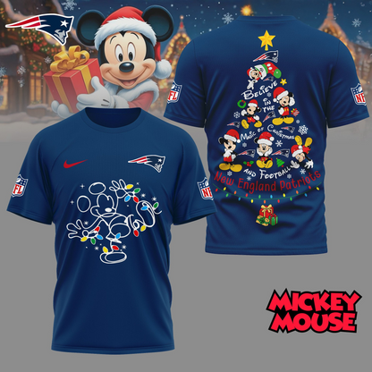 NEP Premium NFL Mickey Mouse Christmas 3D Shirt DDT CTND