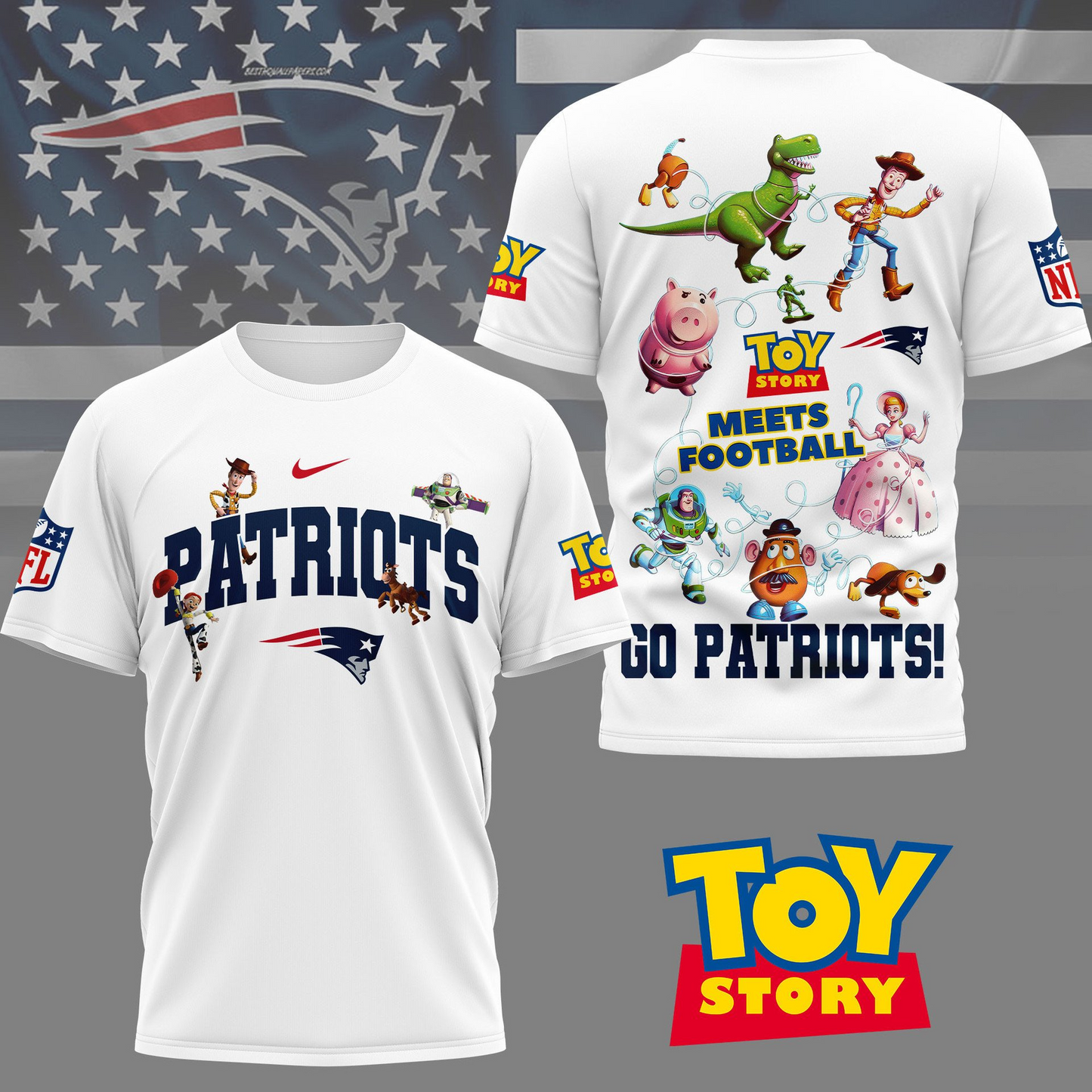 NEP Premium NFL Toy Story Fan 3D Shirt DDT CTND