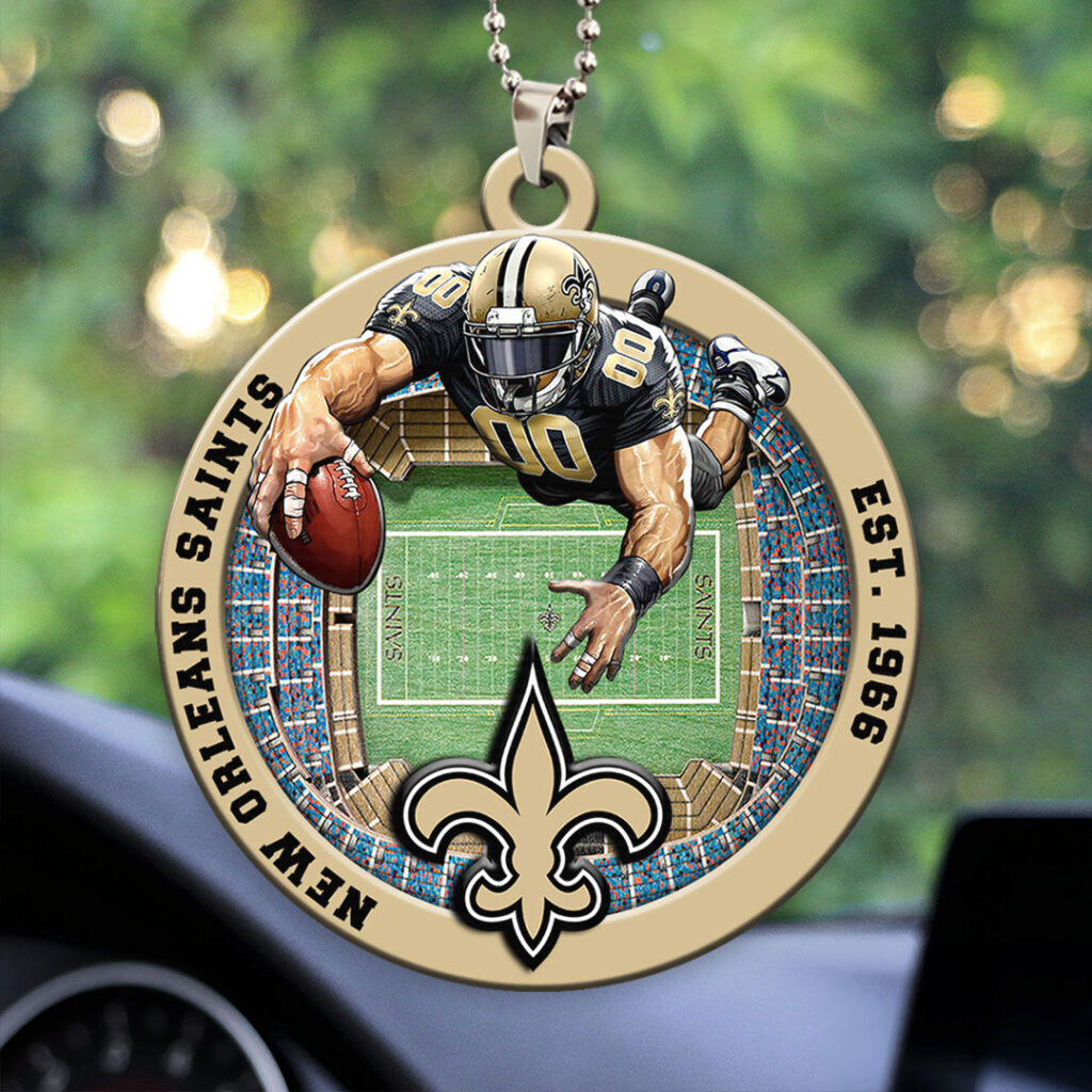 New Orleans Saints NFL Car Ornaments NDT