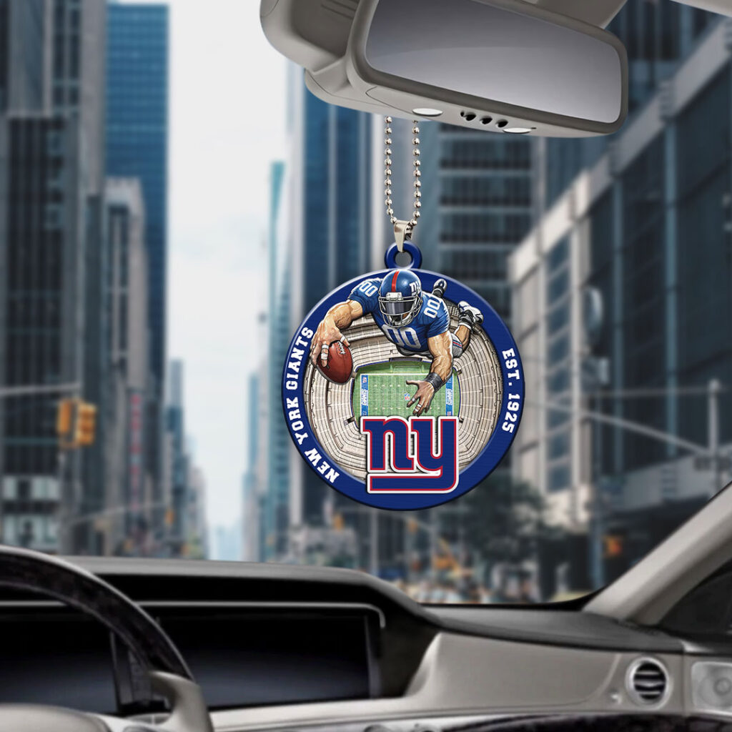 New York Giants Car Ornaments NDT
