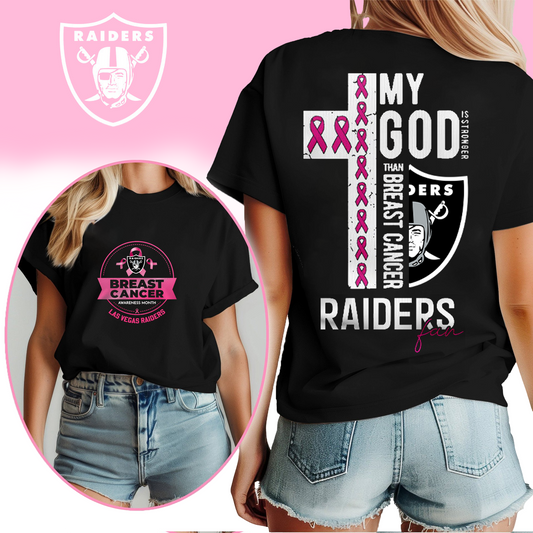 NFL LVR - Breast Cancer My God In Stronger Shirt DDT HLP