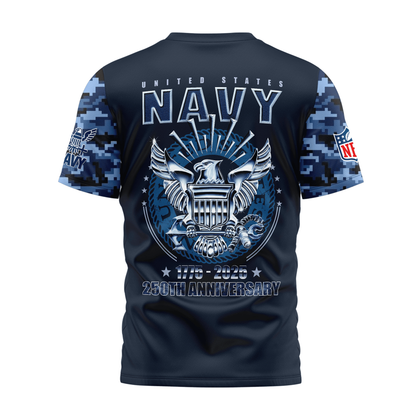 NFL NYJ Premium 250 Years 3D Shirt DDT CTND
