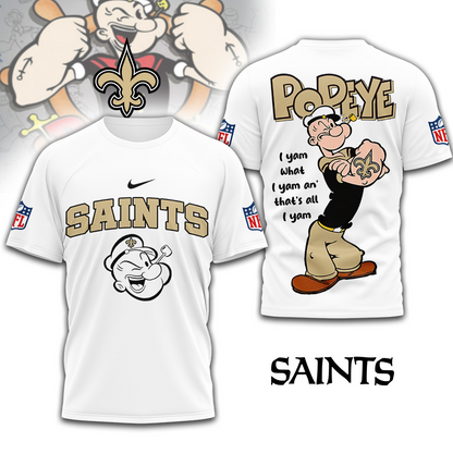 NOS Premium NFL I Yam What I Yam Shirt DDT CTND